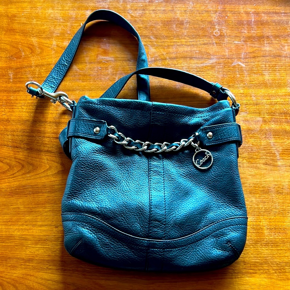 Coach purse - black, clean, authentic, no scuffs or damage